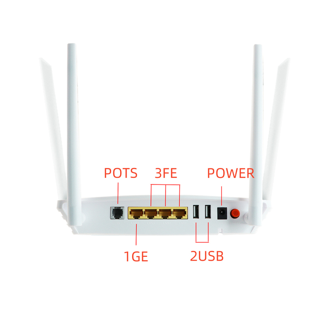 UT-King XP6487 XPON ONU 4GE+POTS Dual-Band WiFi 2.4&5.8G GPON ONT Private Mold OMCI TR-069 FTTH F670 V5 Telecom ISP Solution OEM