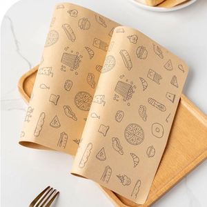 KM Kraft Paper <b>Bag</b> Oilproof Baking <b>Package</b> for Donuts Bread Fries Sandwich Wedding Party Sweet Wrapping-Bakery Food Packing - Product Image 4