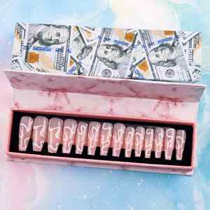 Envase cosmético Logotipo personalizado Prensa falsa en caja de embalaje de uñas Paquete de uñas vacío personalizado Caja de regalo magnética - Product Image 3