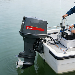 Nouveau moteur hors-bord Yamaha 75 CV 2 temps E75HMHDL, système de carburant pré-mélangé, trim et tilt électriques, pour bateau commercial, ponton, annexe, 2 cylindres - Product Image 5