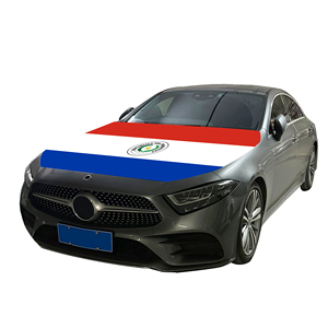 Cubierta de capó de coche de Paraguay, Bandera de cubierta de motor de coche, venta al por mayor, cubierta de capó de motor de coche duradera <span class=keywords><strong>y</strong></span> resistente al desgaste personalizada - Product Image 2