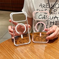 Coque de téléphone antichute et antichoc pour iPhone 17 16 15 14 13 Pro, coque de téléphone portable magnétique transparente pour iPhone 17/18 Pro Max
