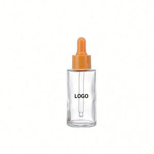 Silk Screen Custom Glass <b>Dropper</b> <b>Bottle</b> Manufacturer Direct Amber Clear Glass with Plastic Pipette for Beauty Brands - Product Image 3