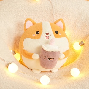 Vente directe d'usine : Chien en peluche brun et blanc tenant un adorable Boba en peluche, 30 cm, <span class=keywords><strong>Shiba</strong></span> <span class=keywords><strong>Inu</strong></span> en peluche - Product Image 2