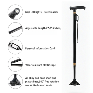 Elederly Person Help Luxury Mens Canes Crutches Foldable <strong>Walking</strong> Canes <strong>Folding</strong> <strong>Walking</strong> <strong>Stick</strong> For Senior Mens - Product Image 2