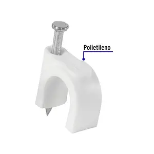 Borsa Master con unità 200 con 20 graffette bianche da 10 mm per cavo rotondo - Product Image 2