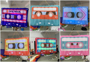 Signe d'accessoire de bande de cassette gonflable d'éclairage pour la décoration d'étape de DJ de boîte de <span class=keywords><strong>nuit</strong></span> - Product Image 6