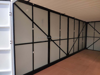 Conteneur de stockage mobile pliable et portable de 3m, 4m, 6m, en kit plat