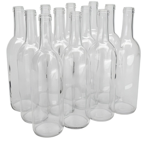 Botella de Vidrio Redonda de <span class=keywords><strong>750</strong></span> <span class=keywords><strong>ml</strong></span> Personalizada de Fábrica con Corcho para Ginebra, <span class=keywords><strong>Whisky</strong></span>, Vodka y Licores - Product Image 1