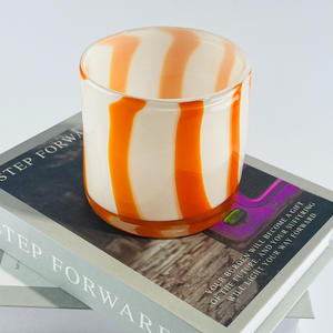 High-End di lusso dipinto a mano Multi-colore forma di cilindro candele vasi all'ingrosso per la decorazione domestica di natale - Product Image 1