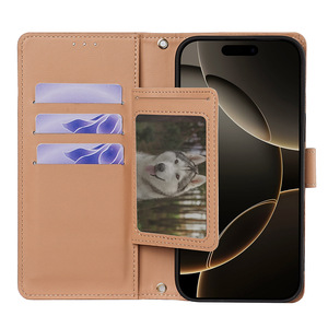 Étui de luxe pour cartes portefeuille avec porte-cartes étui de téléphone en cuir mince pour Samsung S25 ultra <span class=keywords><strong>S21</strong></span> <span class=keywords><strong>FE</strong></span> S23 Ultra S10 5G - Product Image 5