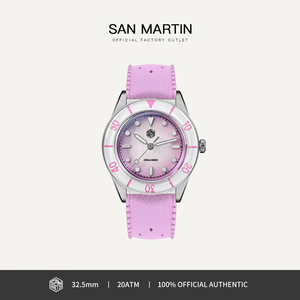 นาฬิกาควอตซ์ผู้หญิง <span class=keywords><strong>San</strong></span> <span class=keywords><strong>Martin</strong></span> รุ่น SN0151 ระบบ Ronda 703 หน้าปัดลายกิโยเช่ ประดับมุก นาฬิกาหรู กระจกแซฟไฟร์ กันน้ำ 20 บาร์ เรืองแสง - Product Image 2