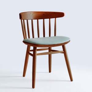 เก้าอี้ร้านอาหารหนังไม้เนื้อแข็งสไตล์นอร์ดิกเก้าอี้คาเฟ่โรงแรมเก้าอี้ทานอาหารสำหรับพักผ่อนเฟอร์นิเจอร์ - Product Image 4