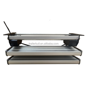 Marchepieds pliants automatiques en aluminium étanches à 2 marches avec capacité de 200 kg pour camping-cars, remorques, caravanes - Utilisation extérieure - Product Image 4