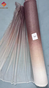 그라디언트 얇은 명주 그물 메탈릭 파우더 반짝이 스팽글 레이스 원단 아기 소녀 투투 드레스 원단 옹 브르 스파클 패브릭 신부 결혼식 - Product Image 6