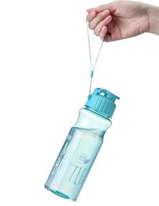 Bouteilles en plastique portables à rabat pour les sports de plein air, utilisation quotidienne des étudiants en eau, bouteille en gros de publicité portable - Product Image 5