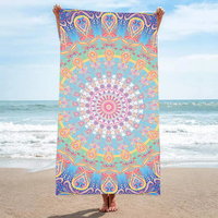 Vente en gros d'usine Serviette de plage en microfibre recyclée Eastsunshine Serviette de plage en plastique mince avec impression personnalisée du logo