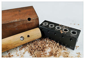 Kit <span class=keywords><strong>de</strong></span> gabarit <span class=keywords><strong>de</strong></span> perçage pour chevilles en bois, style tendance, en alliage <span class=keywords><strong>d</strong></span>'aluminium, guide <span class=keywords><strong>de</strong></span> perçage et localisateur <span class=keywords><strong>de</strong></span> trous, outil <span class=keywords><strong>de</strong></span> <span class=keywords><strong>menuiserie</strong></span> - Product Image 3