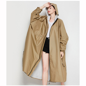 Voyage à capuche <span class=keywords><strong>Poncho</strong></span> femmes veste <span class=keywords><strong>de</strong></span> <span class=keywords><strong>pluie</strong></span> léger imperméable à capuche coupe-vent Trench manteau imperméable vêtements <span class=keywords><strong>de</strong></span> <span class=keywords><strong>pluie</strong></span> en plein air - Product Image 4