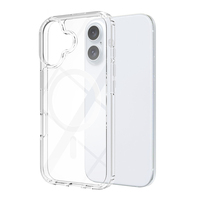 Étui de téléphone design de luxe pour accessoires iPhone 16, étui transparent en acrylique anti-rayures pour iPhone 16 nouveau, étui magnétique pour iPhone 16