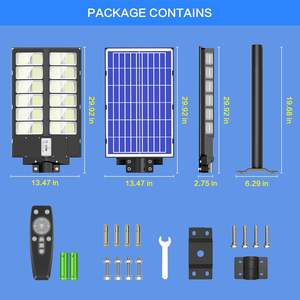 Venta al por Mayor de Farolas Solares LED Integradas Todo en Uno para Exteriores con Lámpara de 800W/1000W/1200W IP65 para Uso en Carreteras - Product Image 2