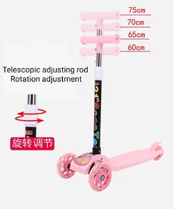 Facetory – trottinette pliable à 3 <span class=keywords><strong>roues</strong></span> pour enfants avec lumière led, vente en gros, chine, <span class=keywords><strong>2022</strong></span> - Product Image 2