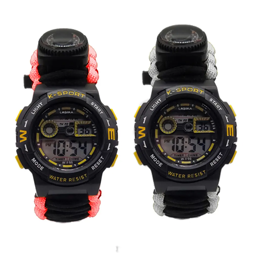 Sports Survival Bracelet Watch Outdoor Hiking Camping Survival Bracelet Watch With Paracord For Camping Adventure