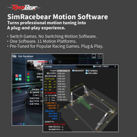 Simulateur de course Racebear 4DOF |   Cockpit de simulation de course automobile ultime |   Motion pour Rallye F1 Gt