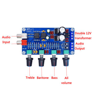 XH-M164 ne5532 Stereo pre-amp Preamplifier tone Board âm thanh 4 kênh khuếch đại mô-đun 4CH mạch điều khiển điện thoại Preamp - Product Image 5