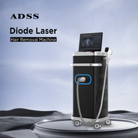 Épilation au laser diode sans douleur ADSS permanente 808 nm, épilation sans douleur