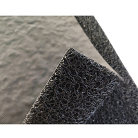 Tapis en fibre de coco de haute qualité, antidérapant, en PVC noir, tapis de porte