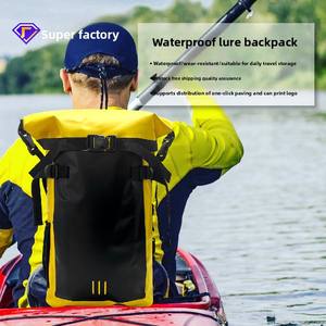 Mochila Impermeable para Deportes al Aire Libre, Bolsa Seca con Cierre Enrollable, Correas Dobles para los Hombros, Gran Capacidad, Bolsa Seca de PVC para Natación - Product Image 2