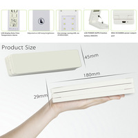 Lampe de table pliable écologique avec variateur d'intensité, flexible, carrée, pour lecture, avec réveil USB