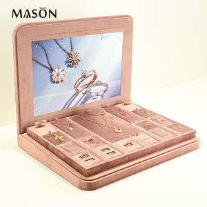 Support <span class=keywords><strong>de</strong></span> présentation <span class=keywords><strong>de</strong></span> bijoux <span class=keywords><strong>de</strong></span> luxe Mason, support <span class=keywords><strong>de</strong></span> présentation en PU, support <span class=keywords><strong>de</strong></span> présentation <span class=keywords><strong>de</strong></span> bijoux, magasin, bracelet, collier, bague, boucles d'oreilles, ensemble complet - Product Image 3