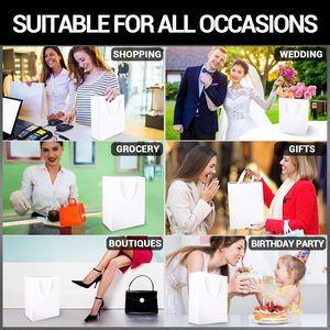 Bolsas de Papel Blancas Reciclables de Grado Alimenticio a Precio de Fábrica, Bolsas de Cartón al por Mayor con Acabado Mate - Product Image 2