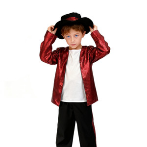 Mittelalterliches Kostüm Sänger-Tanzanzüge Partykleid Kindertag Jungen Michael Kostüm Cosplay Geburtstag Karneval <span class=keywords><strong>Superstar</strong></span> - Product Image 3