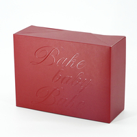 Caja de Regalo de Cartón Rígido Roja Personalizada con Laminado Mate y Embalaje de Papel Premium