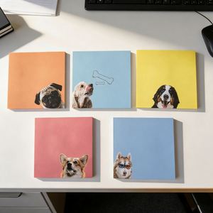 Impression personnalisée de haute qualité d'images d'animaux, notes autocollantes avec logos et couleurs personnalisables - Product Image 4