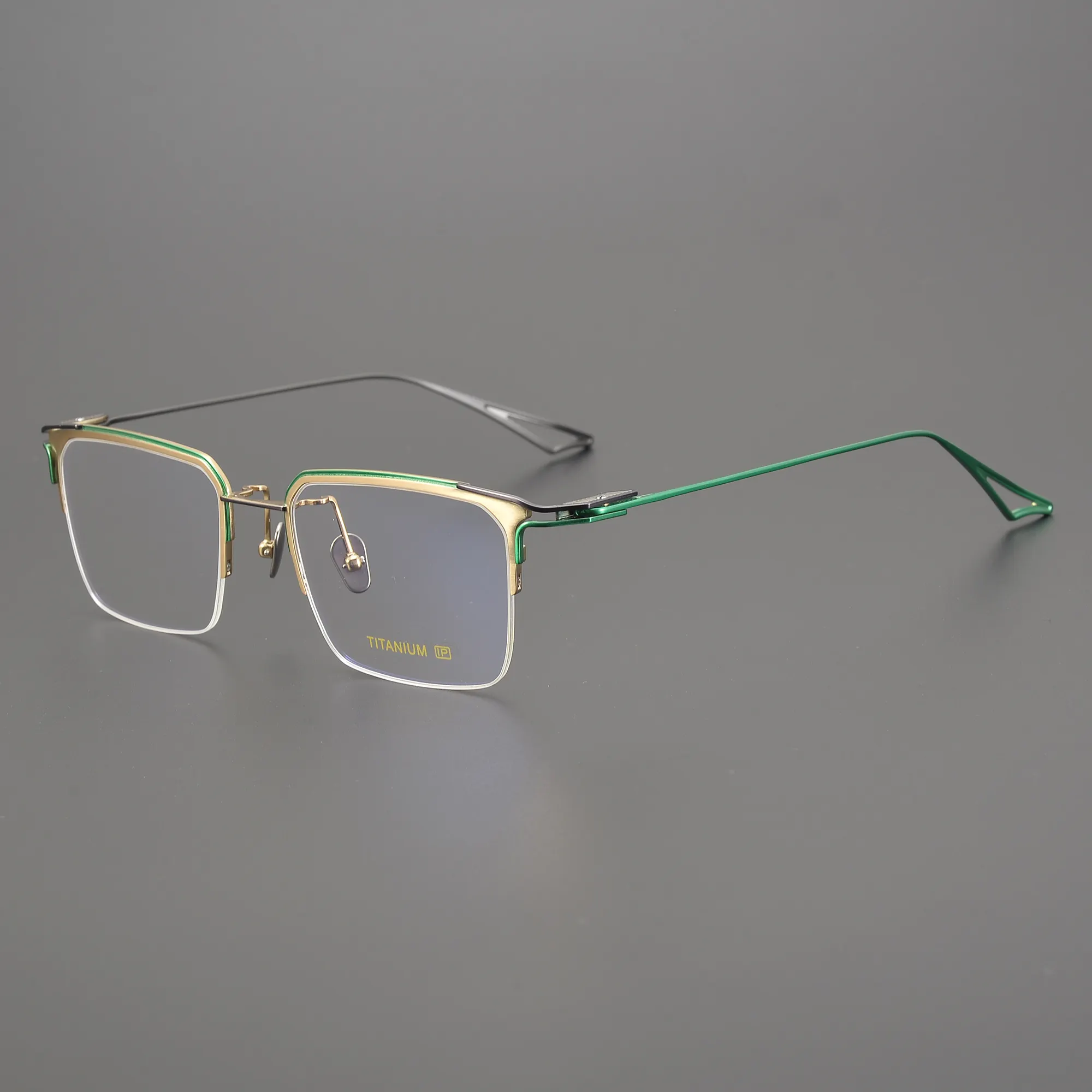 Luxus Herren Business Hal brand ultraleichte Brille aus reinem Titan Rahmen Retro Hal brand Myopie Brillen fassungen