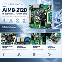 Für AIMB 212D Industrielles Mini-ITX-Mainboard Intel Atom D510 DDR2 Dual GbE LAN VGA LVDS 6 COM-Anschlüsse Eingebettetes Steuerungs-Motherboard