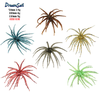 Leurre souple en forme d'oursin de 5 cm, 1,9 g, TPR flottant, multi-tentacules bioniques, paillettes intégrées, haute élasticité, 6 couleurs, OEM/ODM, appât de pêche