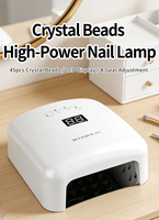 Séchoir à ongles professionnel avec emballage personnalisé, 45 perles LED UV, 4 vitesses, détection infrarouge, écran LCD pour revendeurs en ligne