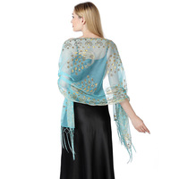 Produits en promotion : Écharpe en soie à motif pailleté, cadeau pour invités, 100% polyester, écharpe de fête pour femme, châles de mariage pour fille