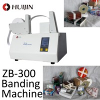 Machine à cerclage automatique HUIJIN ZB-340/ZB-330 de bureau, largeur de papier 40 mm, écran LCD, pour boîtes de billets de banque et magazines