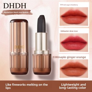 ลิปสติก DHDH Black Rose สีดำลิปสติก Black Magic Secret Realm Fixation ติดทนนาน ไม่เลอะขอบแก้ว ไม่ซีดจาง ปกป้องริมฝีปาก ลดรอยลิปสติก - Product Image 5