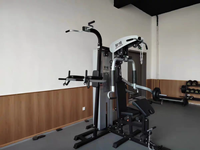Máquina Smith Comercial para Gimnasio, para Tres Personas, Multifuncional, Integrada, para Entrenamiento de Fuerza y Ejercicios de Fitness