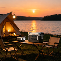 Générateur solaire portable LiFePO4 2560Wh 3000W avec MPPT, station d'alimentation solaire, panneau solaire, pour voiture, camping, voyage, pêche, urgence