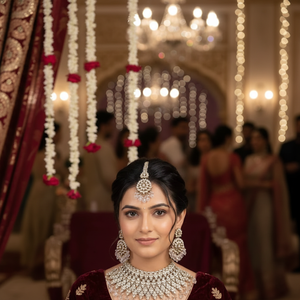 Luxury High Quality Vintage <b>Gold</b> Plated Pearl Kundan Choker Necklace <b>Set</b> Earrings Maang Tikka Engagement Wedding Party Third - Product Image 3