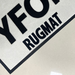 พรมทอในร่มแบบสั่งทำพิเศษ พร้อมโลโก้ ดีไซน์<span class=keywords><strong>เอง</strong></span>ได้ พรมปักลายตัวอักษรแบบทำมือ แผ่นยางปูพื้นแบบตัดตามสั่ง - Product Image 3