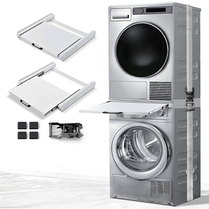 Kit d'<span class=keywords><strong>étagère</strong></span>s de rangement coulissantes empilables avec support <span class=keywords><strong>pour</strong></span> <span class=keywords><strong>machine</strong></span> <span class=keywords><strong>à</strong></span> <span class=keywords><strong>laver</strong></span> <span class=keywords><strong>et</strong></span> <span class=keywords><strong>sèche</strong></span>-<span class=keywords><strong>linge</strong></span> - Product Image 3